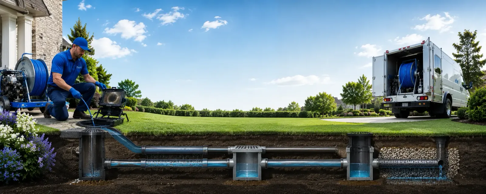 Outdoor drain cleaning information for Lorraine, KS